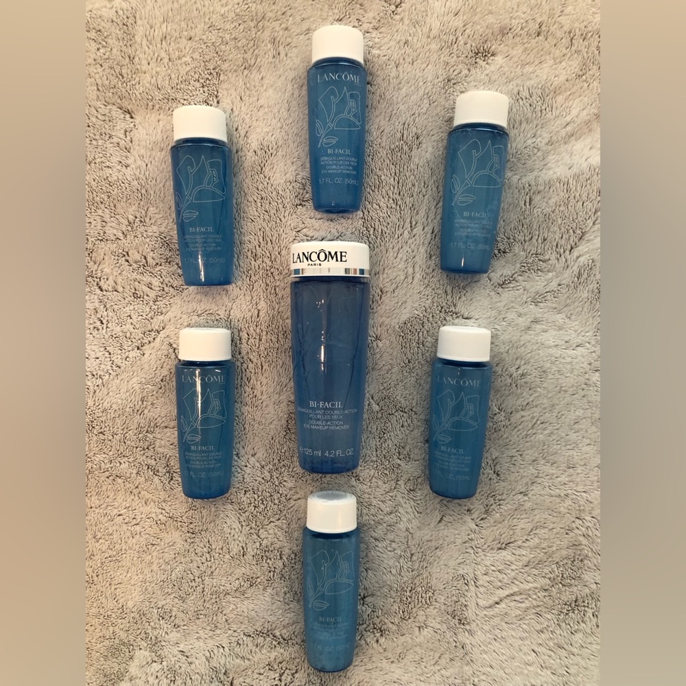 New Lancome Bi-Facial Eye Makeup Remover bundle